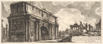 Septimius Severus Kemeri Arco di Severo, e Caracalla, yaklaşık. 1756 by Giovanni Battista Piranesi
