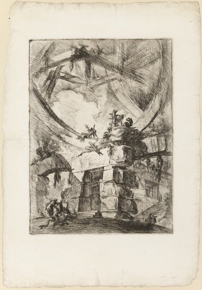 Carceri, plaka 9 by Giovanni Battista Piranesi