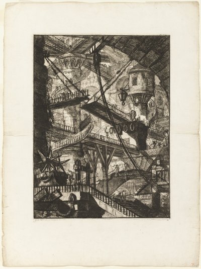 Asma Köprü, Hayali Hapishanelerden 7. plaka by Giovanni Battista Piranesi
