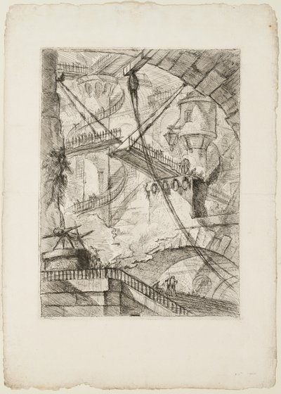 Asma Köprü, Hayali Hapishanelerden 7. plaka by Giovanni Battista Piranesi