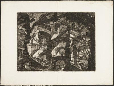 Gotik Kemer, Hayali Hapishanelerden 14 numaralı levha by Giovanni Battista Piranesi