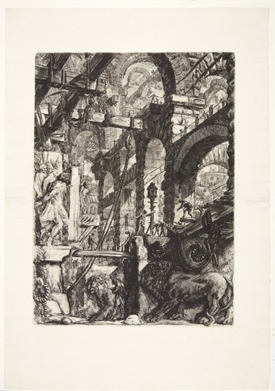 Aslan-Kabartmalar by Giovanni Battista Piranesi