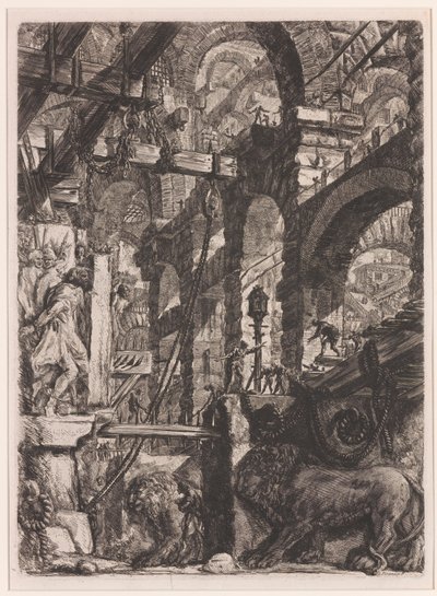 Aslan Kabartmaları by Giovanni Battista Piranesi