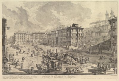 İspanyol Merdivenleri İspanyol Merdivenleri Görünümü, yak. 1750. by Giovanni Battista Piranesi
