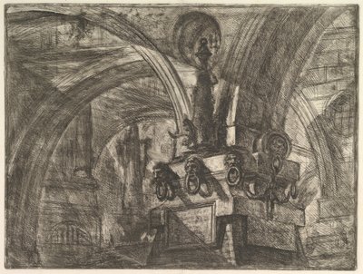 Lambalı İskele, Carceri dinvenzione Hayali Hapishanelerden, yaklaşık. 1749-50. by Giovanni Battista Piranesi