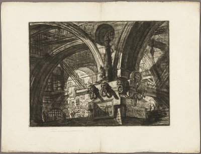 Lambalı İskele, Hayali Hapishanelerden 15 numaralı levha by Giovanni Battista Piranesi