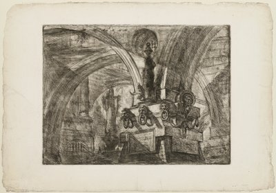 Lambalı İskele, Hayali Hapishanelerden 15 numaralı levha by Giovanni Battista Piranesi