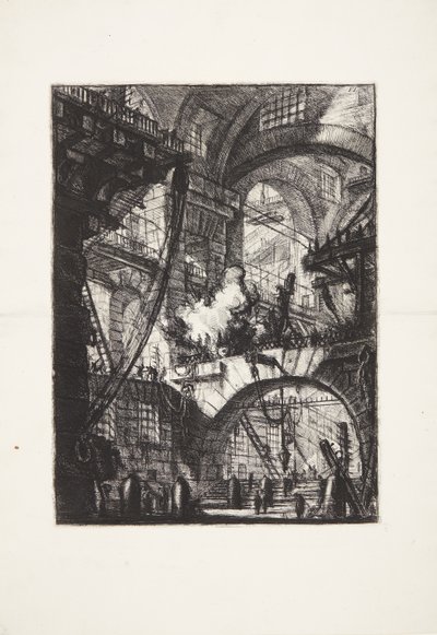 dumanlı ateş by Giovanni Battista Piranesi