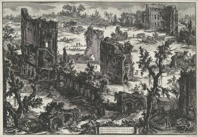 Thermen van Trajanus te Roma Tit Hamamlarının Görünümü (...) (nesne üzerindeki başlık) Gezichten op Rome (dizi başlığı) Giambattista Piranesi mimarı Ve (nez) iano tarafından tasarlanan ve oyulan Roma manzaraları (dizi başlığı) by Giovanni Battista Piranesi