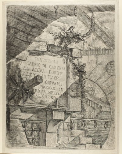 Hayali Hapishanelerden Başlık Sayfası by Giovanni Battista Piranesi