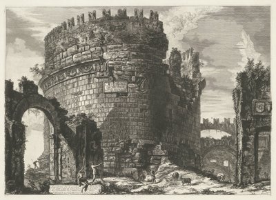 Tombe van Caecilia Metella te Roma Cecilia Metella