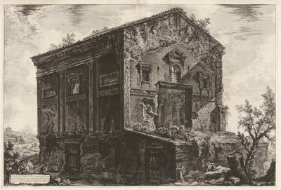 Egeria vadisinde bir ormanla çevrili antik çağda Camene Tapınağı