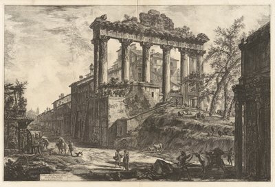 Veduta del Tempio detto della Concordia (Sözde Concord Tapınağı