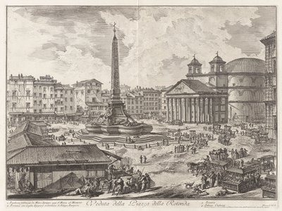 Veduta della Piazza della Rotunda (Piazza della Rotonda