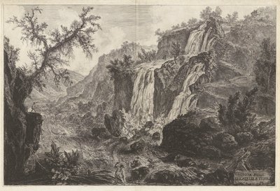 Veduta delle Cascatelle a Tivoli (Tivoli
