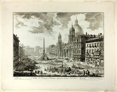 Domitian Sirki harabelerinin üzerindeki Piazza Navona