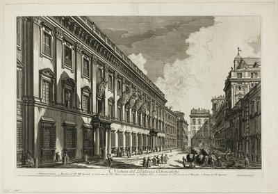 Views of Rome'dan Palazzo Odescalchi'nin görünümü by Giovanni Battista Piranesi
