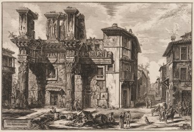 Roma Manzaraları: Nerva Forumu by Giovanni Battista Piranesi