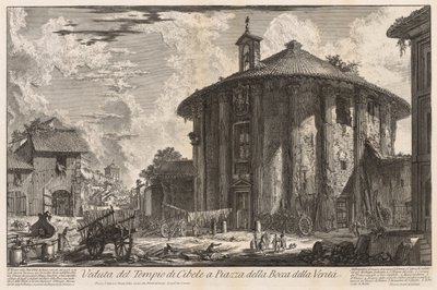 Roma Manzaraları: Kibele Tapınağı by Giovanni Battista Piranesi