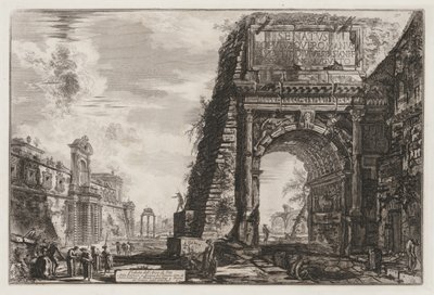 Roma Manzaraları: Titus Kemeri, 1776. by Giovanni Battista Piranesi