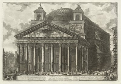 Roma Manzaraları: Pantheon by Giovanni Battista Piranesi