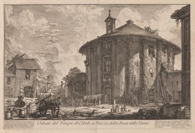 Roma Manzaraları: Portunus Tapınağı (?) by Giovanni Battista Piranesi