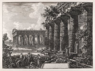 Karşı cephedeki bazı sütunların görünümü? önceki yönetim kurulu by Giovanni Battista Piranesi