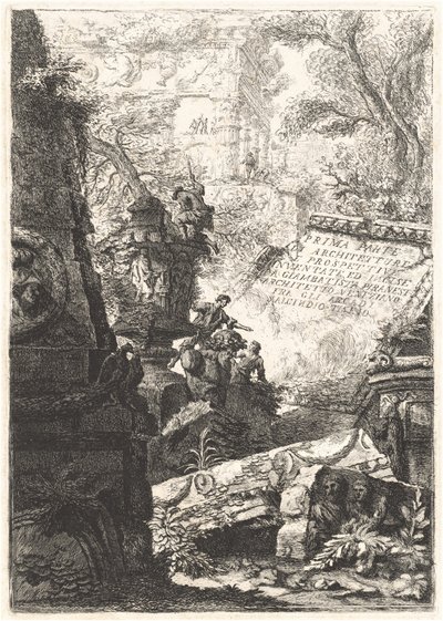 İlk kısım; grotesk; hapishaneler; Herhangi Bir Görünüm ...; Octavian Augustus