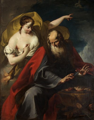 Kış ve Yaz Alegorisi, c.1720 (tuval üzerine yağlı boya) by Giovanni Battista Pittoni