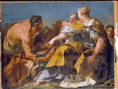 Dido inşa Kartaca, Tuval üzerine yağlı boya, Giovan Battista Pittoni - Devlet İnziva Yeri, St Petersburg by Giovanni Battista Pittoni
