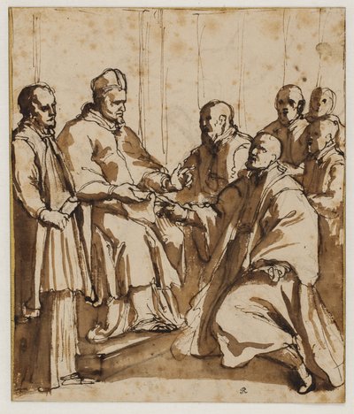 1612 tarihli "Universi agri domini" boğasını çıkaran Papa Paul V by Giovanni Battista Ricci