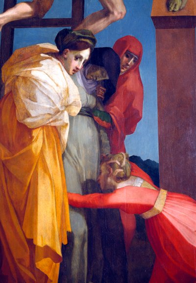 Haçtan İniş, kadın detayı, 1521 pano detayı 85135 by Giovanni Battista Rosso Fiorentino