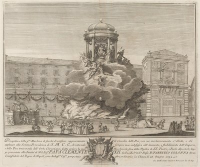 Tanrılar Konseyi, "Çin" Festivali için by Giovanni Battista Sintes probably after Nicola Michetti