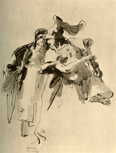 Bir Asker ve Yaşlı Bir Adam, 18. yüzyılın ortaları, 1928 by Giovanni Battista Tiepolo