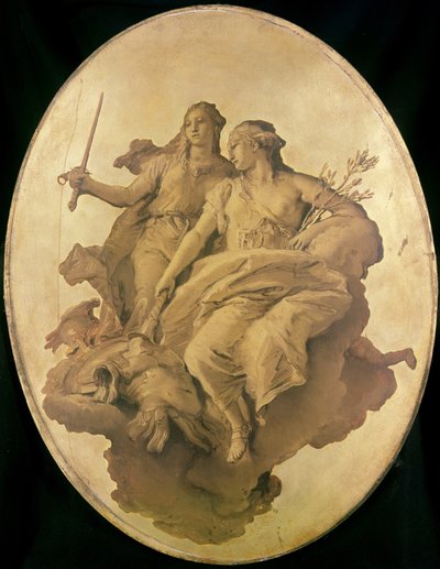 Barış ve Adalet Alegorisi by Giovanni Battista Tiepolo