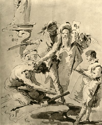 Bir Azizin Kafasının Kesilmesi, 18. yüzyılın ortaları, 1928 by Giovanni Battista Tiepolo