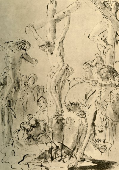 Çarmıha germe, 18. yüzyılın ortaları, 1928 by Giovanni Battista Tiepolo