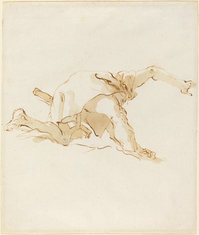 Bulut Üzerinde Şekil by Giovanni Battista Tiepolo