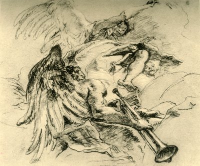 Melekler Grubu, c1754, 1928 by Giovanni Battista Tiepolo