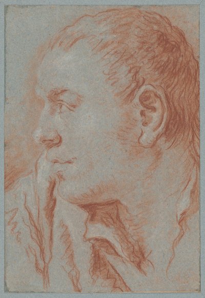 Profildeki Genç Bir Adamın Başkanı by Giovanni Battista Tiepolo