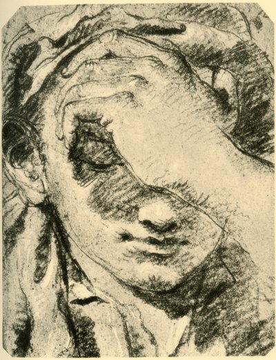 Genç Bir Kadının Başı, 18. yüzyılın ortaları, 1928 by Giovanni Battista Tiepolo