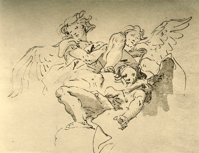 Uçan Melekler, 18. yüzyılın ortaları, 1928 by Giovanni Battista Tiepolo