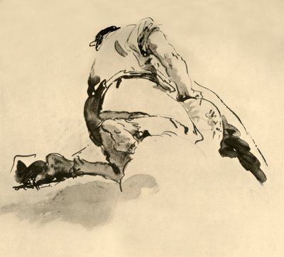 Arkadan görülen diz çökmüş figür, 18. yüzyılın ortaları, 1928 by Giovanni Battista Tiepolo