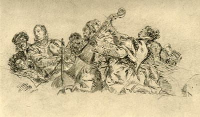 Müzisyenler, 1752, 1928 by Giovanni Battista Tiepolo