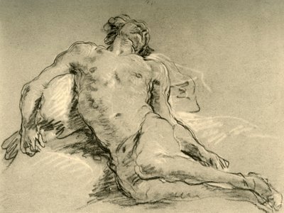 Çıplak dinlenme, 18. yüzyılın ortaları, 1928 by Giovanni Battista Tiepolo