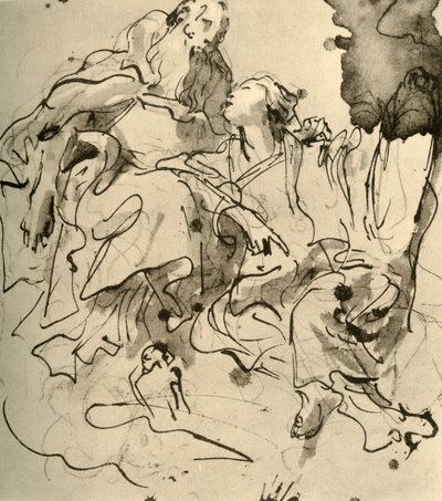 Yaşlı Adam ve Genç Kadın, 1761, 1928 by Giovanni Battista Tiepolo
