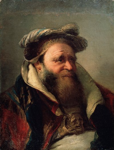 Yaşlı Bir Adamın Portresi, 1750-1770. by Giovanni Battista Tiepolo
