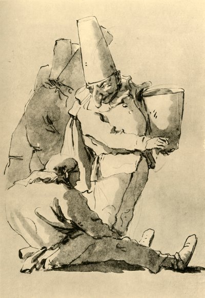 Pulcinelli, 18. yüzyılın ortaları, 1928 by Giovanni Battista Tiepolo