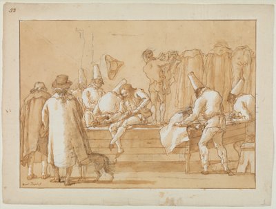 Punchinello, Terzi Asistanı olarak, c.1800 by Giovanni Battista Tiepolo