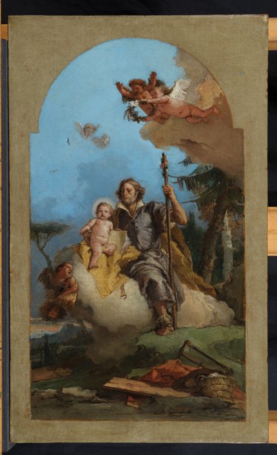 İsa Çocuğu ile Aziz Joseph, 1767 by Giovanni Battista Tiepolo